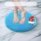 🧼🚿 Zuhanyzó lábtisztító szőnyeg – Domborított tisztító felület, gyorsan száradó anyag, biztonságos időseknek és a napi lábápoláshoz 🦶✨