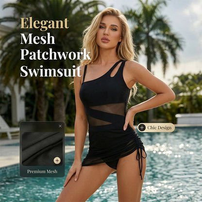 🩱🌊 Mesh paneles egyrészes fürdőruha – Ellenállhatatlan megjelenés és magabiztos strandolás 💃✨