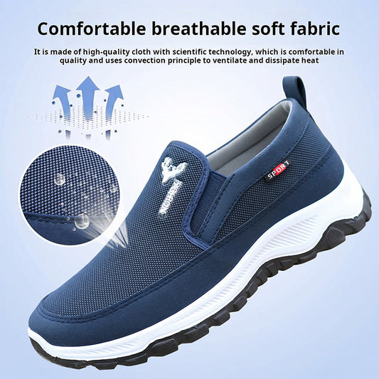 👟 EU 39-44 ✨ Férfi lélegző, felcsúszós sétálócipő