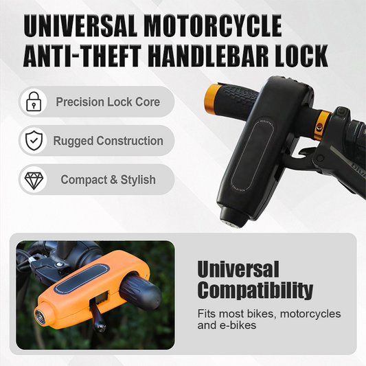 🔒🚲 Univerzális motorkerékpár-lopásgátló kormányzár🔥🔨❌