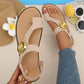 💎👡 Női, ujjas, lapos szandál arany medállal (EU 36-43) 🌞