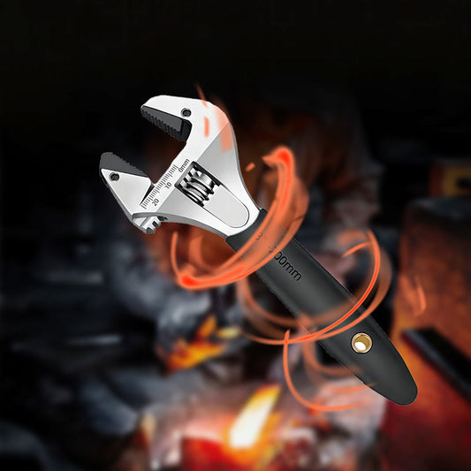🔥🔧 Többfunkciós, széles pofájú, racsnis állítható csavarkulcs 👨‍🔧👍