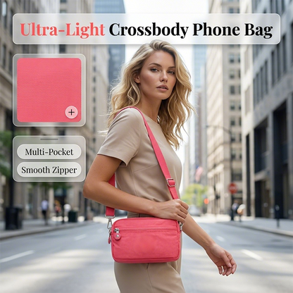 🏃‍♀️📱 Könnyű nylon crossbody telefontáska 🌸