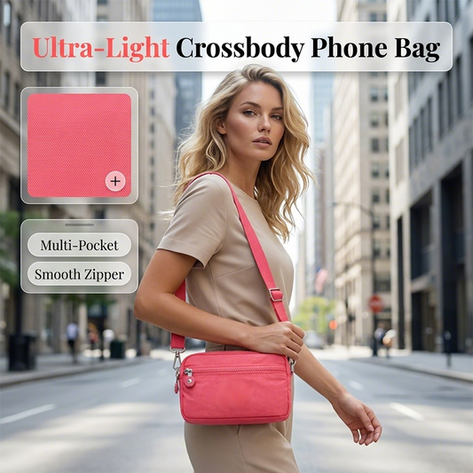 🏃‍♀️📱 Könnyű nylon crossbody telefontáska 🌸