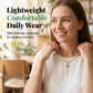 🌸👩 Női elegáns, szintetikus gyöngy lótusz nyaklánc 💖