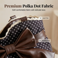 🎀👜 Női elegáns, pöttyös csipkés maszlis válltáska 🌸