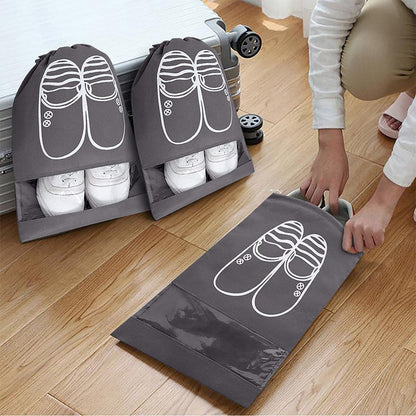 ✈️👜Utazási cipővédő tasak – Porálló és vízálló cipőtartó 👟