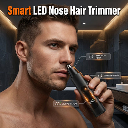 🔌🔋 Újratölthető elektromos orrszőr nyíró 👃✨