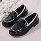 ✨👠 Kényelmes, fényes lakkbőr masnis loafers – Hétköznapi elegancia (EU 36-43) 🌸