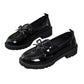 ✨👠 Kényelmes, fényes lakkbőr masnis loafers – Hétköznapi elegancia (EU 36-43) 🌸