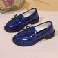 ✨👠 Kényelmes, fényes lakkbőr masnis loafers – Hétköznapi elegancia (EU 36-43) 🌸