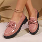 ✨👠 Kényelmes, fényes lakkbőr masnis loafers – Hétköznapi elegancia (EU 36-43) 🌸