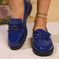 ✨👠 Kényelmes, fényes lakkbőr masnis loafers – Hétköznapi elegancia (EU 36-43) 🌸