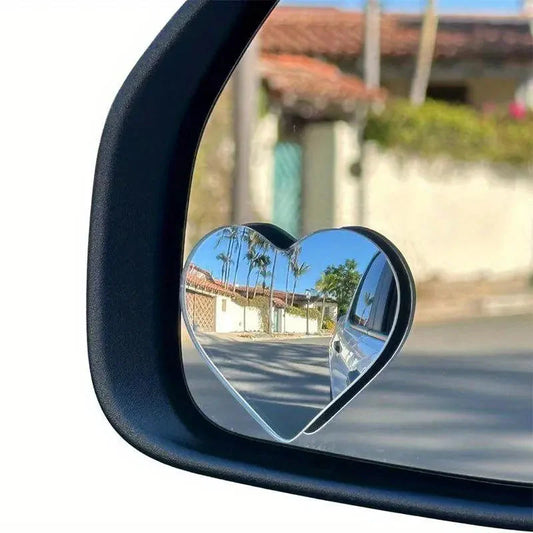 🚗💖 Univerzális, szív alakú holttér-tükör autóhoz – Praktikus ajándék autósoknak 🎁