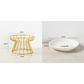 Elevated Ceramic Cat Bowl with Iron Stand