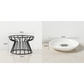 Elevated Ceramic Cat Bowl with Iron Stand