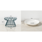 Elevated Ceramic Cat Bowl with Iron Stand