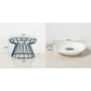 Elevated Ceramic Cat Bowl with Iron Stand