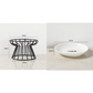 Elevated Ceramic Cat Bowl with Iron Stand