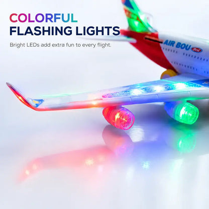 ✈️ Elektromos modellrepülő hanggal és LED fényekkel – ✨ Élethű, dinamikus repülési élmény és zökkenőmentes, lenyűgöző vizuális látvány 🛡️✨