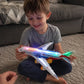 ✈️ Elektromos modellrepülő hanggal és LED fényekkel – ✨ Élethű, dinamikus repülési élmény és zökkenőmentes, lenyűgöző vizuális látvány 🛡️✨