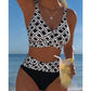 🌊 Női magas derekú kétrészes bikini szett – Szélesítő hatás, vintage stílus és magabiztos strandolás 🏖️👙