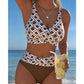 🌊 Női magas derekú kétrészes bikini szett – Szélesítő hatás, vintage stílus és magabiztos strandolás 🏖️👙