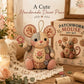 ✂️🎁 Kézzel készített, vintage stílusú egérplüss varrókészlet – Időtlen báj, meleg hangulat és a kézimunka varázsa 🐭🧵