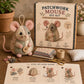 ✂️🎁 Kézzel készített, vintage stílusú egérplüss varrókészlet – Időtlen báj, meleg hangulat és a kézimunka varázsa 🐭🧵