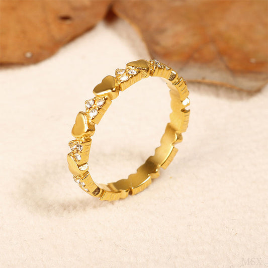 💞💍 Elegáns, szív alakú, örök gyűrű hölgyeknek 🙋💕