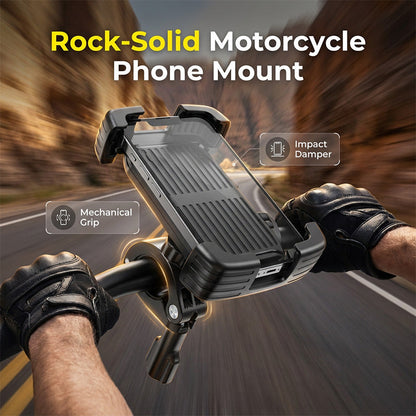 🛡️💪 Biztonságos tapadású motoros telefontartó – Rezgésálló rögzítés, viharbiztos védelem 🏍️📱