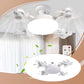 ❄️💡 Egyetlen gombnyomás a hűsítésért és fényért! Távirányítós LED mennyezeti ventilátor – Kényelmes vezérlés és modern otthoni stílus 🌬️✨
