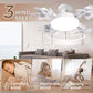 ❄️💡 Egyetlen gombnyomás a hűsítésért és fényért! Távirányítós LED mennyezeti ventilátor – Kényelmes vezérlés és modern otthoni stílus 🌬️✨