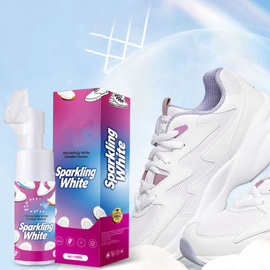 🌿🧼 Vízmentes habos fehér cipőtisztító kefével – Azonnali folteltávolítás, kényelmes használat és a makulátlan cipők titka 👟✨