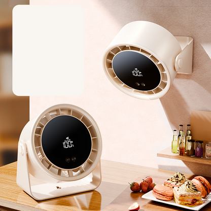 ❄️🌬️ Újratölthető USB asztali ventilátor hálószobába – Vezeték nélküli kényelem, halk működés 🛏️✨