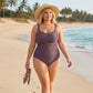 🌞🩱 Női klasszikus plus size egyrészes fürdőruha – Kényelmes tartás és magabiztos nyári megjelenés 🌊✨