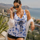 Women's Tummy Control Two Piece Tankini Swimsuit
