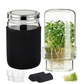 Glass Sprouting Jar Kit with Blackout Sleeve