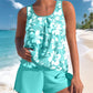 👙 Női virágmintás, kétrészes tankini fürdőruha – 🌸 Romantikus elegancia és önbizalmat adó, kényelmes strandolás 🌊✨
