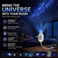 🌌 USB csillagvetítő éjjeli lámpa – ✨ Varázslatos, 360°-os forgó csillagos égbolt és nyugtató, romantikus hangulat 🌙💫