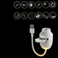 🌌 USB csillagvetítő éjjeli lámpa – ✨ Varázslatos, 360°-os forgó csillagos égbolt és nyugtató, romantikus hangulat 🌙💫