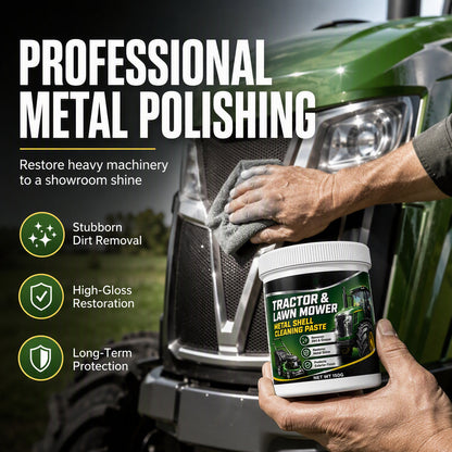 🚜 Traktor és fűnyíró fémfelület-tisztító paszta – ✨ Gyors, súrolásmentes fényesítés és zökkenőmentes, profi házi karbantartás 🛠️🌾