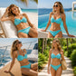 👙 Női magas derekú, fonott, pánt nélküli bikini fürdőruha szett – 🌺 Kényelmes, önbizalmat adó fazon és zökkenőmentes, stílusos strandolás ✨🌊