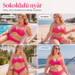 👙 Női magas derekú, fonott, pánt nélküli bikini fürdőruha szett – 🌺 Kényelmes, önbizalmat adó fazon és zökkenőmentes, stílusos strandolás ✨🌊