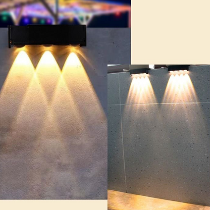 🌈 Többszínű kültéri napelemes fali lámpa – ✨ Hangulatos, energiatakarékos fény és zökkenőmentes, varázslatos kertépítés 🏡🌿