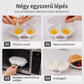 🥚✨ Kétrekeszes mikrohullámú tojásfőző: Gyors és tökéletes főtt tojás 👩‍🍳🍳