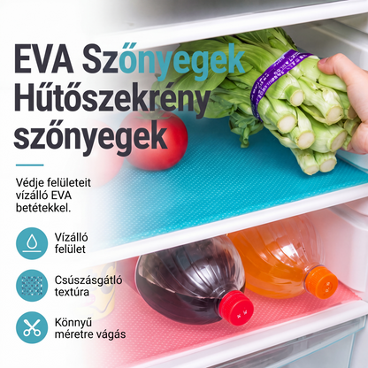🧊 Vízálló hűtőszekrény polc védőfólia – ✨ Cseppálló, könnyen tisztítható felület és zökkenőmentes, rendezett konyhai élmény 🛡️🍋