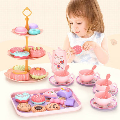 🦄🏰 Egyszarvú kastély játékteáskészlet: Varázslatos szerepjáték és képességfejlesztés ✨🍵