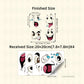 4 Sheets Funny Smiley Face Stickers
