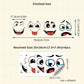 4 Sheets Funny Smiley Face Stickers